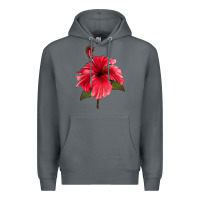 Rock Puerto Rican Hibiscus Flower Premium Hoodie - LillyAllenDesigns