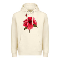 Sandshell Puerto Rican Hibiscus Flower Premium Hoodie - LillyAllenDesigns