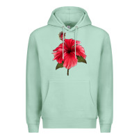 Seafoam Puerto Rican Hibiscus Flower Premium Hoodie - LillyAllenDesigns