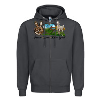 Smoke Peace Love Kiko Goat Zipper Hoodie - LillyAllenDesigns