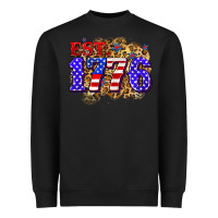 Black est. 1776 4th of july Heavyweight Sweatshirt - Zillion Design Studio