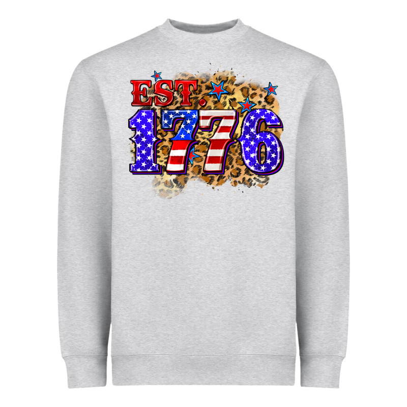 Est. 1776 4th Of July Heavyweight Sweatshirt by Zillion Design Studio | Teevron