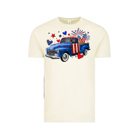 Vintage Arctic 4th of July American flag truck Vintage Tee - Neo Western
