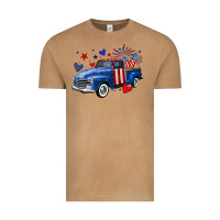 Vintage Camel 4th of July American flag truck Vintage Tee - Neo Western