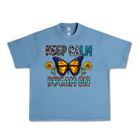 Pebble Blue keep calm dream on Urban Heavy Tee - CowhideDigitalArt