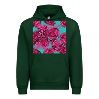 Forest Green breast cancer seamless pattern Urban Hoodie - texasbilliewilder