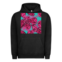 Pigment Black breast cancer seamless pattern Urban Hoodie - texasbilliewilder