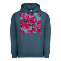 Pigment Midnight Navy breast cancer seamless pattern Urban Hoodie - texasbilliewilder
