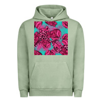 Pigment Oil Green breast cancer seamless pattern Urban Hoodie - texasbilliewilder