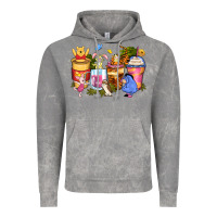 Cloud Rock cartoon characters coffee cups Vintage Hoodie - Zillion Design Studio