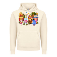 Vintage Artic cartoon characters coffee cups Vintage Hoodie - Zillion Design Studio