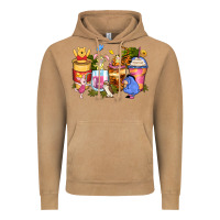 Vintage Camel cartoon characters coffee cups Vintage Hoodie - Zillion Design Studio