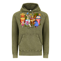Vintage Olive cartoon characters coffee cups Vintage Hoodie - Zillion Design Studio