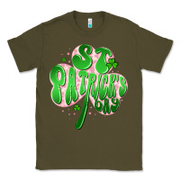 Army Green st patricks day clover Classic Tee - Artiststas