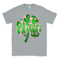 Heather Grey st patricks day clover Classic Tee - Artiststas
