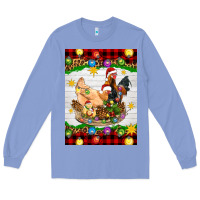 Colony Blue Christmas coop animals Long Sleeve Tee - Artiststas