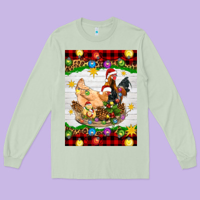 Christmas Coop Animals Long Sleeve Tee Designed By Artiststas
