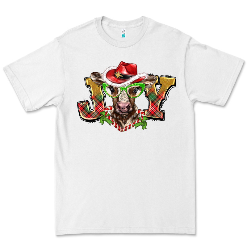 Christmas Joy Baby Cow Premium Tee by BarkalooDesign | Teevron