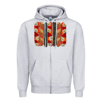 Heather Grey ladybug brushstrokes Zipper Hoodie - BarkalooDesign