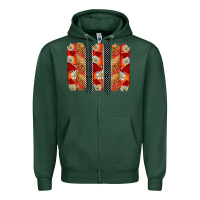 Sports Green ladybug brushstrokes Zipper Hoodie - BarkalooDesign