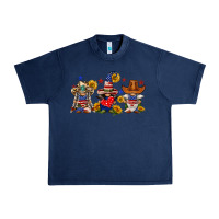 Navy american gnomes Urban Heavy Tee - FaDigitalArtStudio
