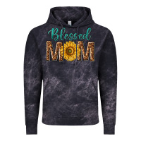 Cloud Black western blessed mom with sunflower Vintage Hoodie - texasbilliewilder