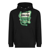 Black st patricks day ırısh pub Heavyweight Hoodie - MaliasSmallBusiness