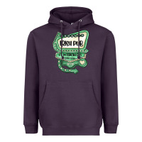 Plum st patricks day ırısh pub Heavyweight Hoodie - MaliasSmallBusiness