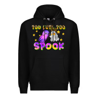 Black too cute too spook Premium Hoodie - LillyAllenDesigns