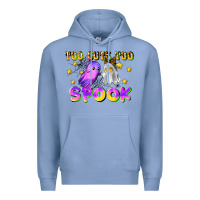 Colony Blue too cute too spook Premium Hoodie - LillyAllenDesigns