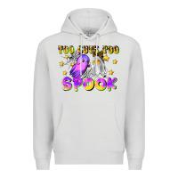 Dove Grey too cute too spook Premium Hoodie - LillyAllenDesigns