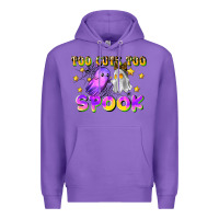 Purple too cute too spook Premium Hoodie - LillyAllenDesigns
