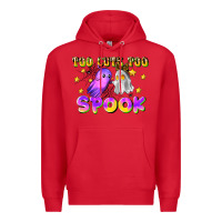 Red too cute too spook Premium Hoodie - LillyAllenDesigns