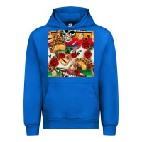 Cobalt mexican  seamless pattern Urban Hoodie - texasbilliewilder