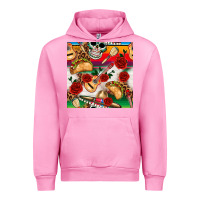 Fuchsia Pink mexican  seamless pattern Urban Hoodie - texasbilliewilder