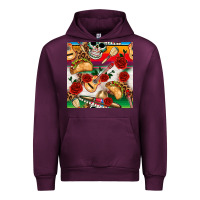 Mauve Wine mexican  seamless pattern Urban Hoodie - texasbilliewilder