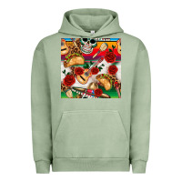 Pigment Oil Green mexican  seamless pattern Urban Hoodie - texasbilliewilder