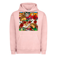 Pigment Salmon mexican  seamless pattern Urban Hoodie - texasbilliewilder
