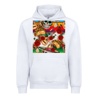 White mexican  seamless pattern Urban Hoodie - texasbilliewilder