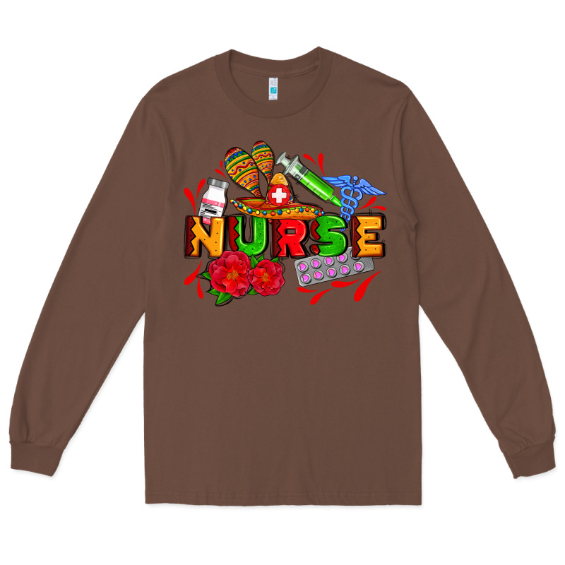 Mexican Nurse Long Sleeve Tee by AdoDesignShop | Teevron