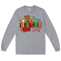Heather Grey mexican nurse Long Sleeve Tee - AdoDesignShop