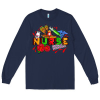 Navy mexican nurse Long Sleeve Tee - AdoDesignShop