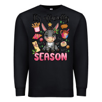 Black its officially season Premium Sweatshirt - MaliasSmallBusiness