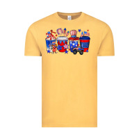 Vintage Mustard 4th of July coffee drinks Vintage Tee - Neo Western