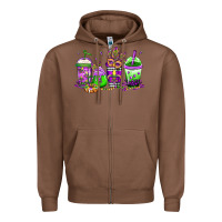 Chestnut mardi gras coffee Zipper Hoodie - Jasminsmagicworld