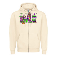 Sandshell mardi gras coffee Zipper Hoodie - Jasminsmagicworld
