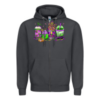 Smoke mardi gras coffee Zipper Hoodie - Jasminsmagicworld