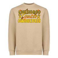 Mushroom Childhood Cancer Awareness Heavyweight Sweatshirt - texasbilliewilder