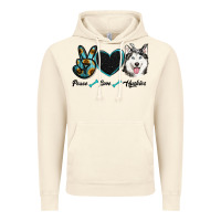 Vintage Artic peace love huskies Vintage Hoodie - RanaPortraitStore