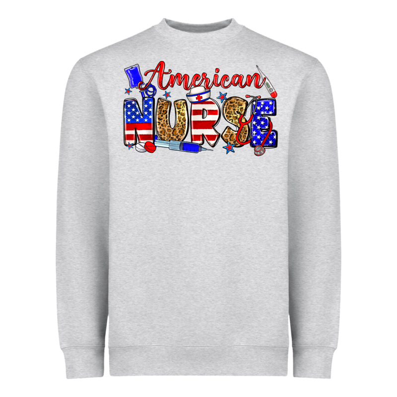 American Nurse Heavyweight Sweatshirt by Zillion Design Studio | Teevron